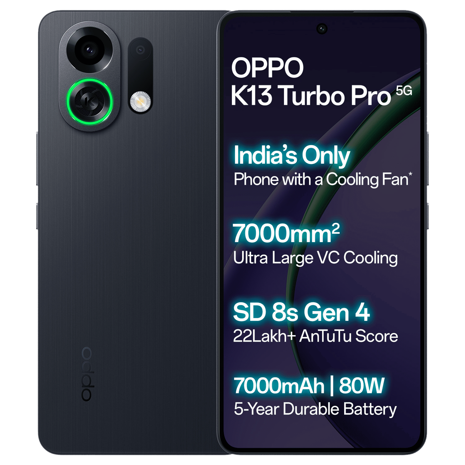 Buy oppo K13 Turbo Pro 5G (8GB RAM, 256GB, Midnight Maverick